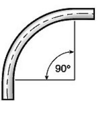 6" Sch. 40 Aluminum Elbow, 90 x 72" CLR