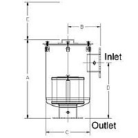 CSL-234P-400F Mid-Sized Inlet Vacuum Filter